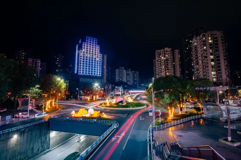 Shanghai Night 4K Wallpaper · city · 3840×2560