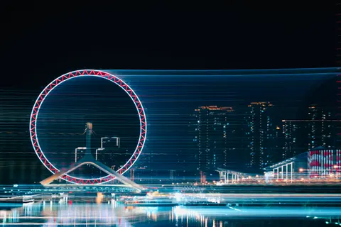 Shanghai Night 4K Wallpaper · city · 3840×2563