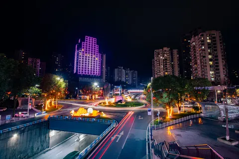 Shanghai Night 4K Wallpaper · city · 3840×2560