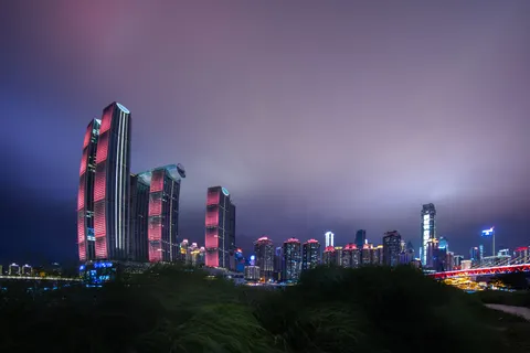 Shanghai Night 4K Wallpaper · city · 3840×2560