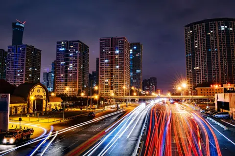 Shanghai Night 4K Wallpaper · city · 3840×2560