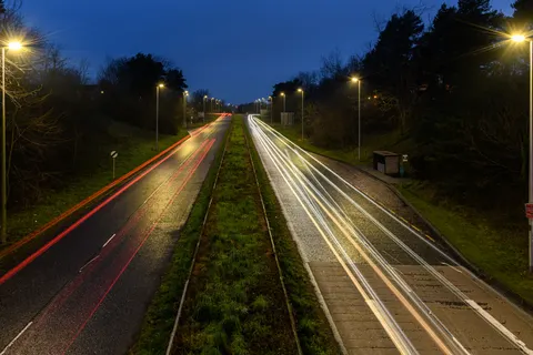 Light Trails 4K Wallpaper · city · 3840×2560