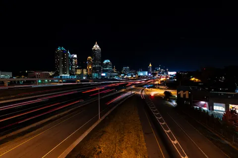 Light Trails 4K Wallpaper · city · 3840×2563