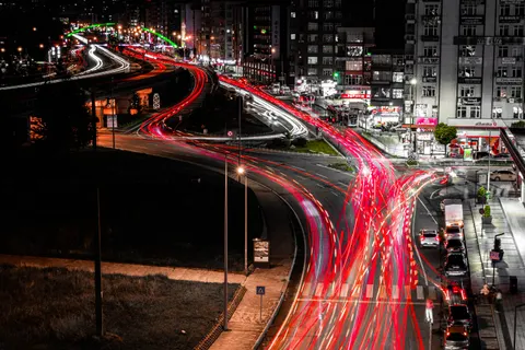 Light Trails 4K Wallpaper · city · 3840×2560