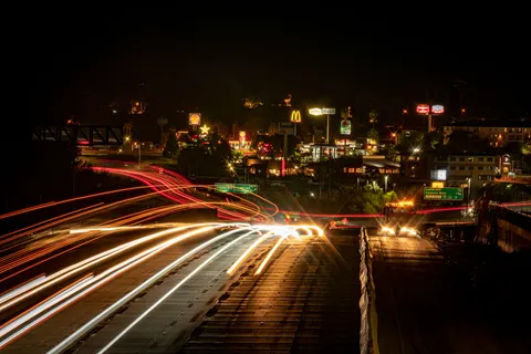 Light Trails 4K Wallpaper · city · 3840×2561