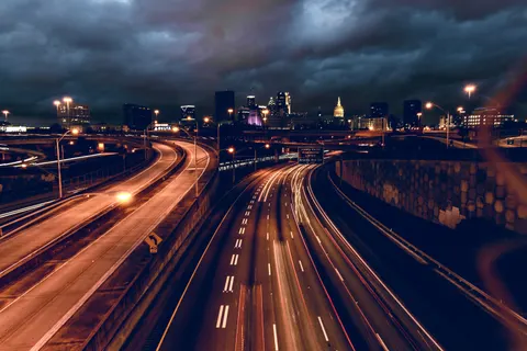 Light Trails 4K Wallpaper · city · 3840×2563