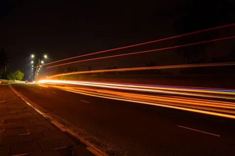 Light Trails 4K Wallpaper · city · 3840×2560