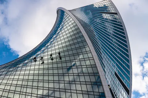 Glass Tower 4K Wallpaper · architecture · 3840×2560
