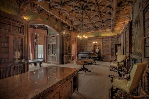 Grand Library 4K Wallpaper · architecture · 3840×2560