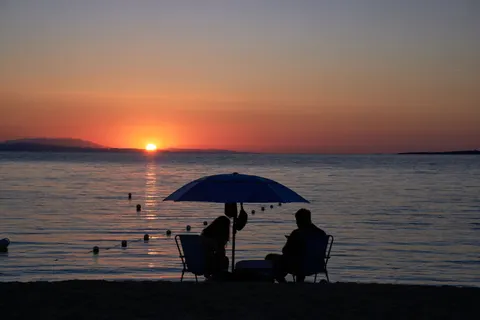 Sfondo Tramonto tra le palme 4K · nature · 3840×2560