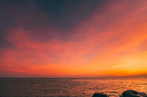 棕櫚海灘日落 4K桌布 · nature · 3840×2559