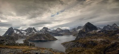 Norwegian Fjord 4K Wallpaper · nature · 3840×1762