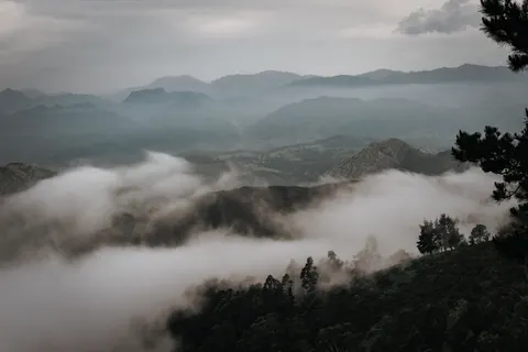 Fondo de pantalla Valle brumoso 4K · nature · 3840×2560
