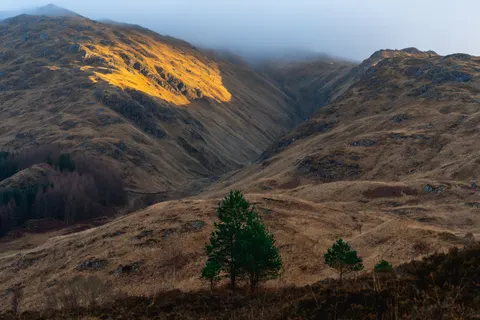 Nebliges Tal 4K Hintergrundbild · nature · 3840×2560