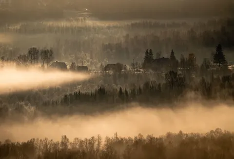 Обои Туманная долина 4K · nature · 3840×2615