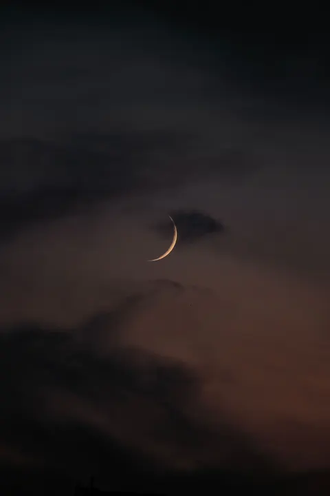 Crescent Moon Phone Wallpaper · moon · 1440×2160