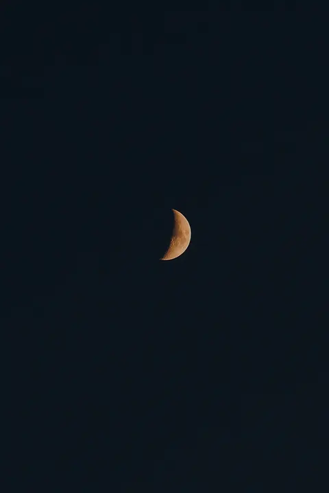 Crescent Moon Phone Wallpaper · moon · 1440×2160