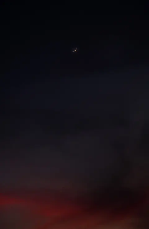 Crescent Moon Phone Wallpaper · moon · 1440×2220