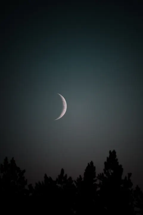Crescent Moon Phone Wallpaper · moon · 1440×2160