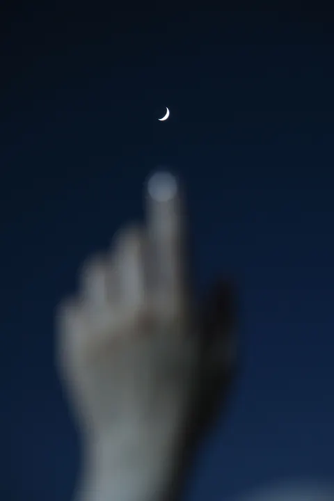 Crescent Moon Phone Wallpaper · moon · 1440×2160