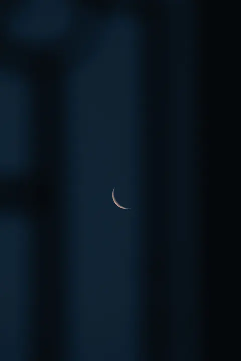 Crescent Moon Phone Wallpaper · moon · 1440×2160