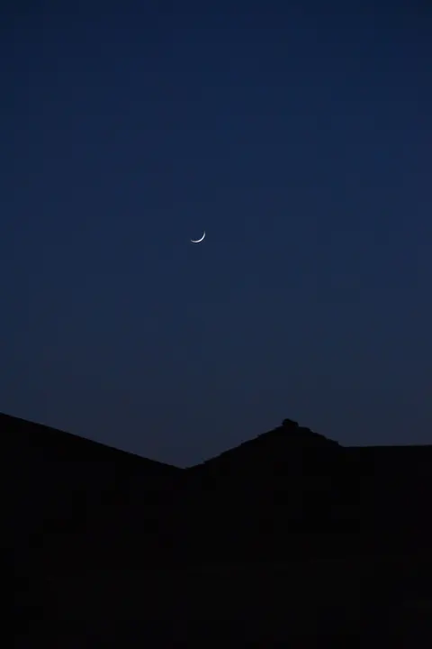 Crescent Moon Phone Wallpaper · moon · 1440×2160