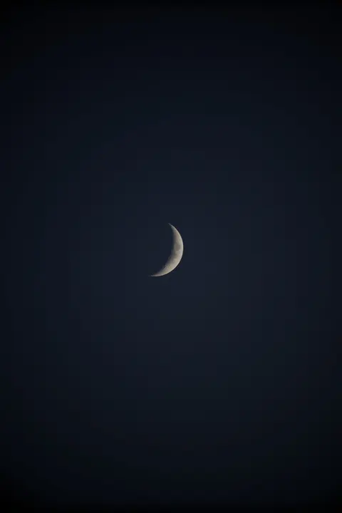 Crescent Moon Phone Wallpaper · moon · 1440×2160