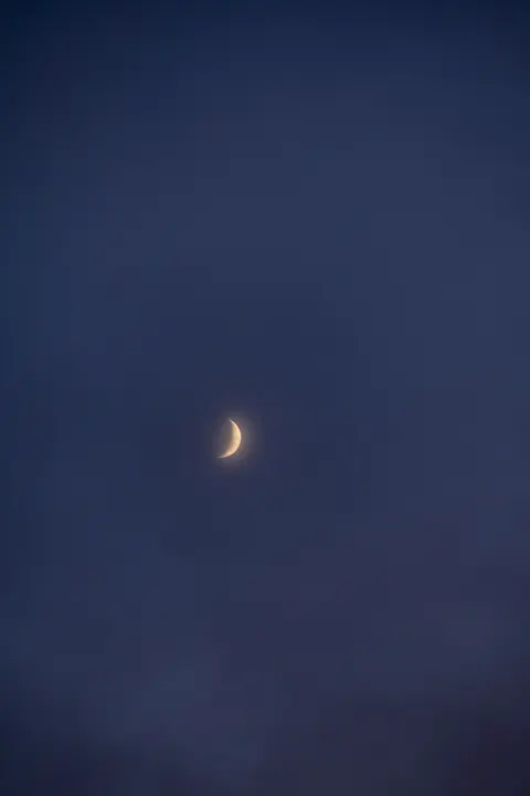 Crescent Moon Phone Wallpaper · moon · 1440×2160