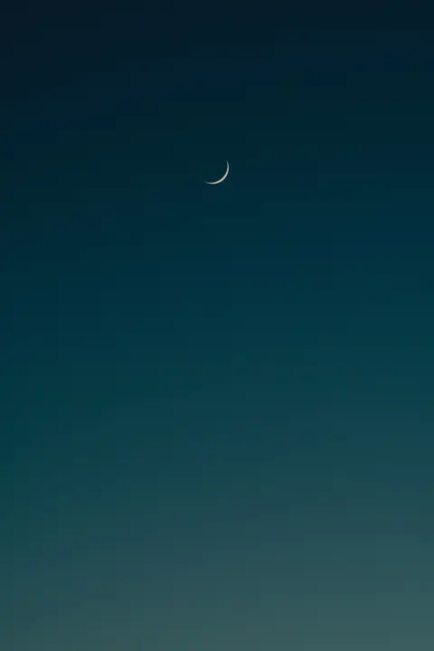 Crescent Moon Phone Wallpaper · moon · 1440×2160