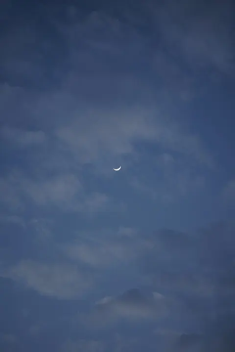 Crescent Moon Phone Wallpaper · moon · 1440×2160