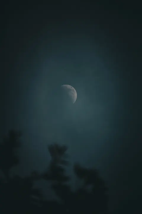 Crescent Moon Phone Wallpaper · moon · 1440×2160
