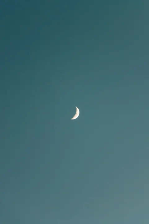 Crescent Moon Phone Wallpaper · moon · 1440×2160