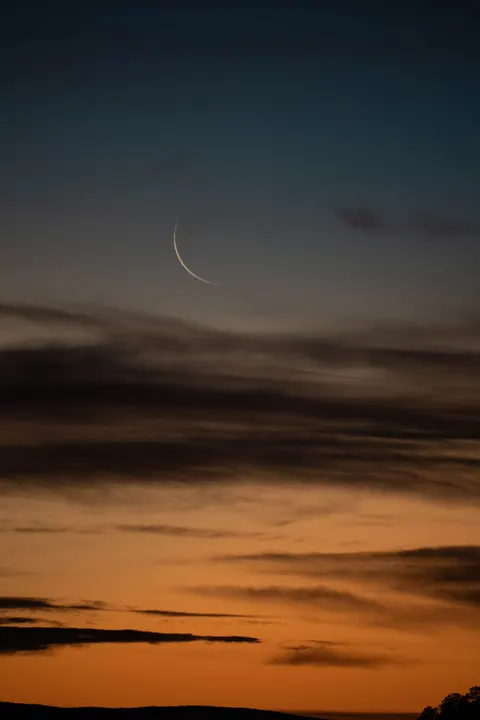 Crescent Moon Phone Wallpaper · moon · 1440×2160