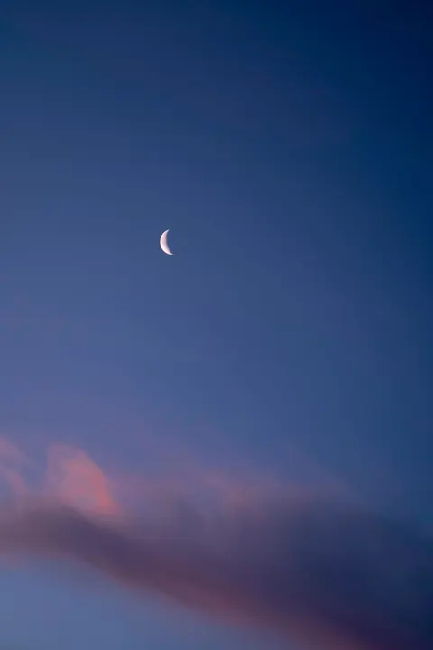 Crescent Moon Phone Wallpaper · moon · 1440×2160