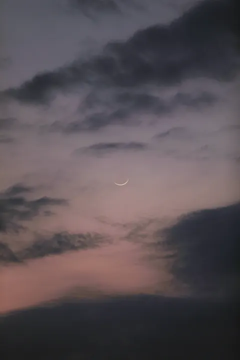 Crescent Moon Phone Wallpaper · moon · 1440×2160