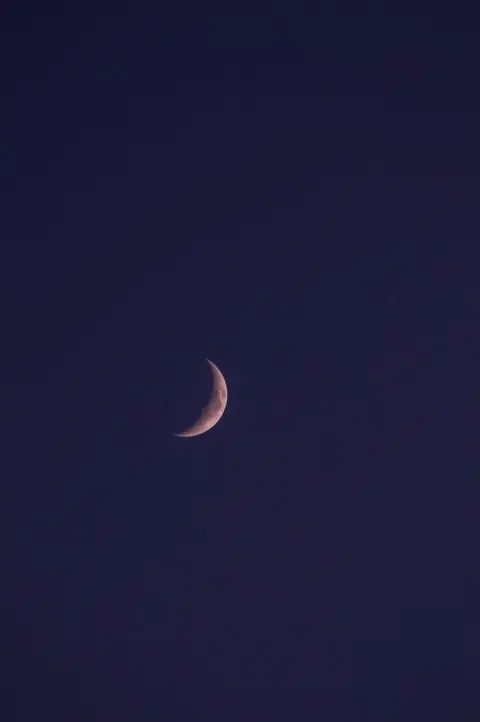 Crescent Moon Phone Wallpaper · moon · 1440×2166