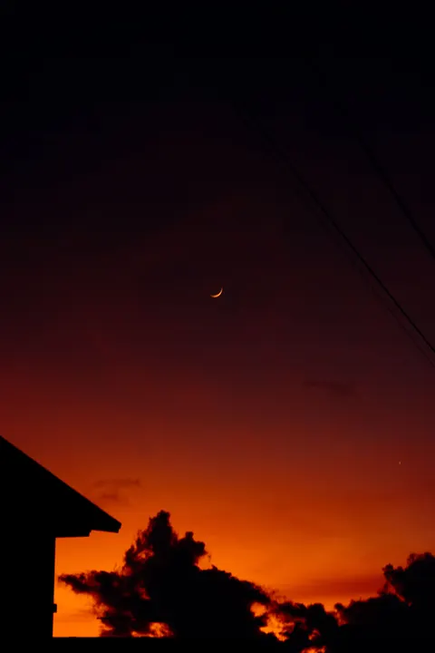 Crescent Moon Phone Wallpaper · moon · 1440×2160