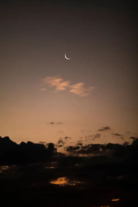 Crescent Moon Phone Wallpaper · moon · 1440×2160