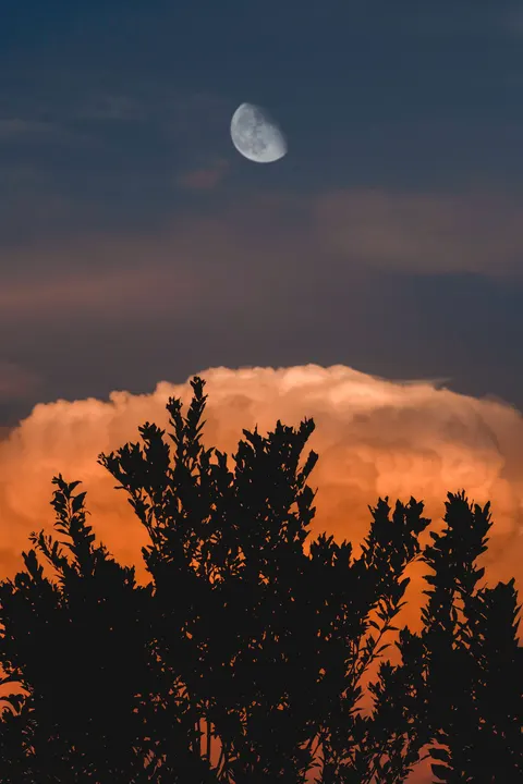 Moon Clouds Phone Wallpaper · moon · 1440×2160
