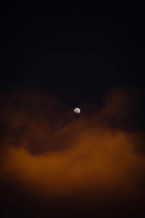 Moon Clouds Phone Wallpaper · moon · 1440×2160