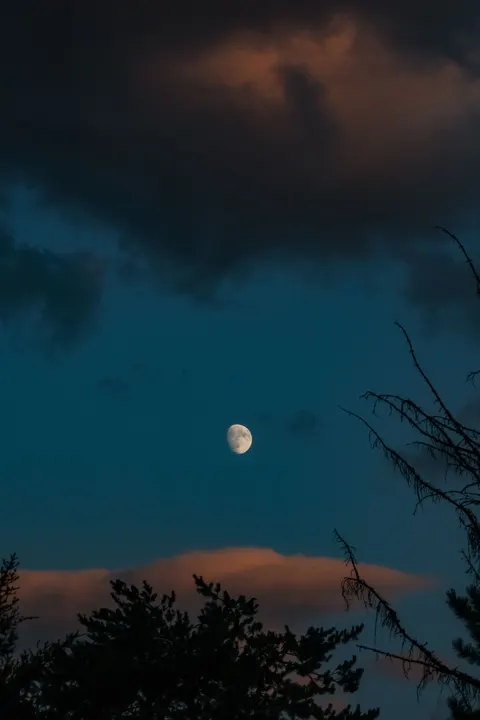 Moon Clouds Phone Wallpaper · moon · 1440×2160