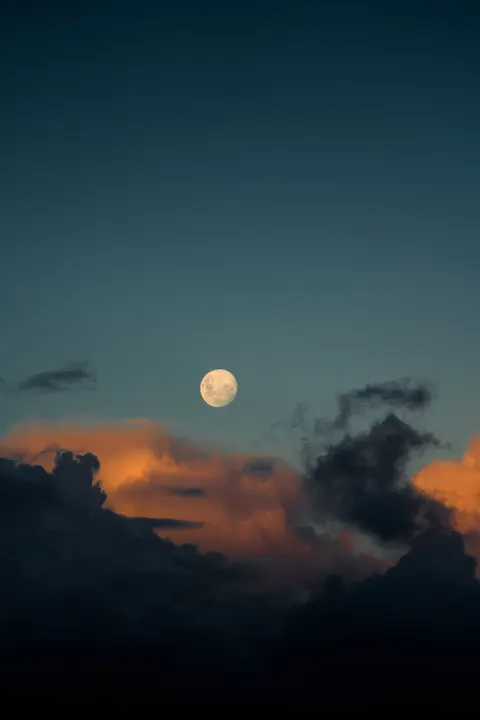 Moon Clouds Phone Wallpaper · moon · 1440×2159