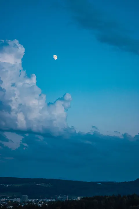 Moon Clouds Phone Wallpaper · moon · 1440×2160