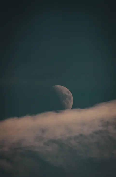 Moon Clouds Phone Wallpaper · moon · 1440×2203