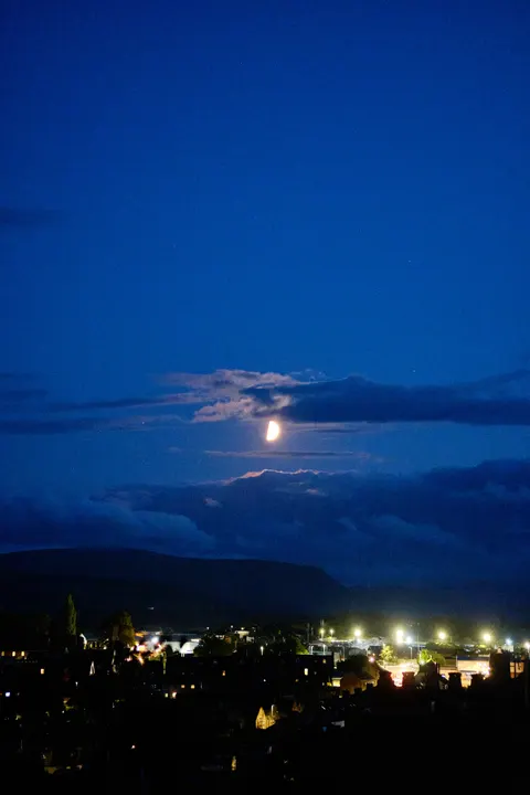 Moon Clouds Phone Wallpaper · moon · 1440×2160
