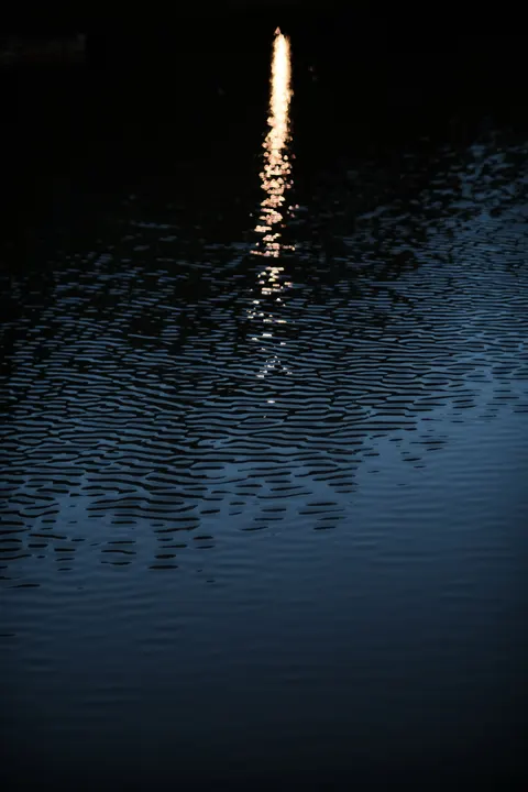 Moonlight Water Phone Wallpaper · moon · 1440×2160