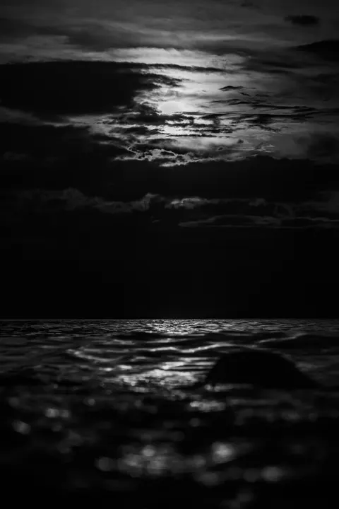 Moonlight Water Phone Wallpaper · moon · 1440×2160