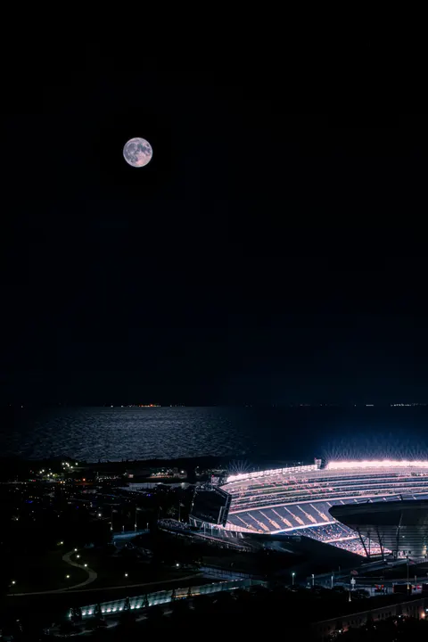Moonlight Water Phone Wallpaper · moon · 1440×2160