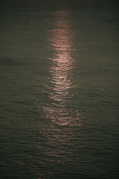 Moonlight Water Phone Wallpaper · moon · 1440×2160
