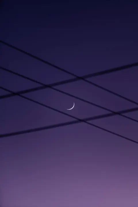 Crescent Moon Phone Wallpaper · moon · 1440×2160
